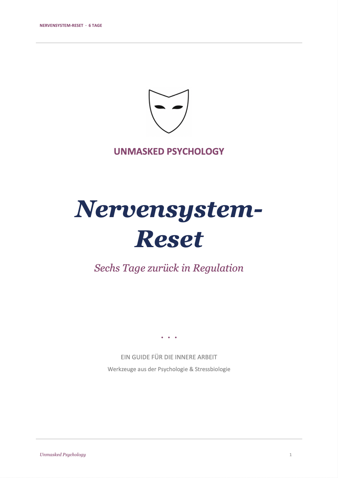 Nervensystem-Reset in 6 Tagen​